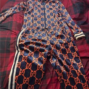 Gucci Blue and Orange with GG Monogram